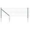 vidaXL Eiro žogs ar asām adatām 50 x 0,6 m PVC pārklāts tērauds Zaļa