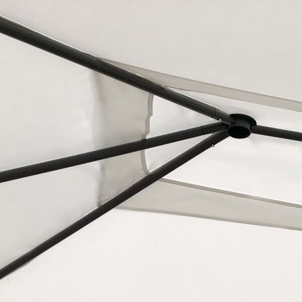 vidaXL dārza nojume, 3x4x2,6 m, krēmkrāsas, 160 g/m&sup2;