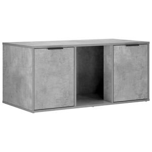 vidaXL Kaķu būris Betona pelēks 100 x 49 x 45 cm Inženierijas koks