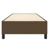 vidaXL gultas rāmis ar atsperēm, tum&scaron;i brūns, 80x200 cm, audums