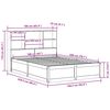 vidaXL gulta bez matrača, 160x200 cm, priedes masīvkoks