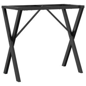 vidaXL virtuves galda kājas, X-forma, 80x40x73 cm, tērauds