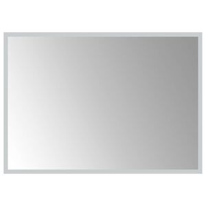 vidaXL LED vannas spogulis Caurspīdīgs 70 x 50 cm rūdīts stikls