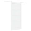 vidaXL Slīdo&scaron;ās durvis ORKDAL 93 x 211 cm Inženierijas koks Balts