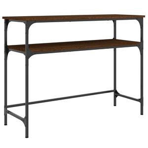 vidaXL konsoles galdiņ&scaron;, brūna koka, 100x35,5x75 cm, inženierijas koks
