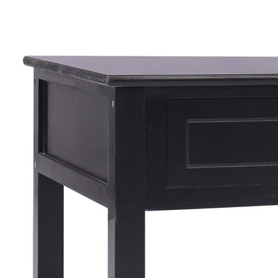 vidaXL kafijas galdiņš, 100x50x45 cm, melns, koks