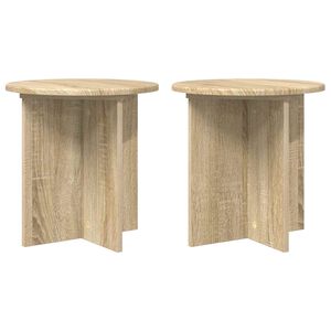 vidaXL Augu statīvs 2 pcs Sonomas ozols 40 x 40 x 40 cm