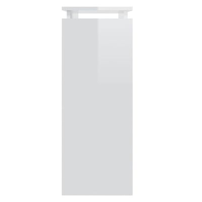 vidaXL konsoles galdiņš, spīdīgi balts, 80x30x80 cm, skaidu plāksne