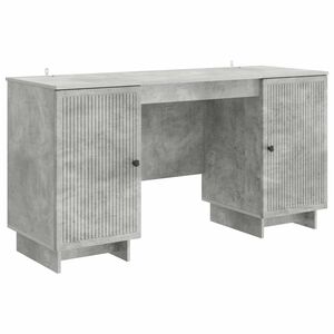 vidaXL Galds Betona pelēks Inženierijas koks 142,5 x 50 x 75 cm