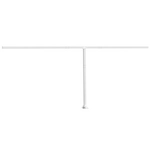 vidaXL markīzes stabu komplekts, balts, 600x245 cm, dzelzs