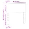 vidaXL Galvgalis ar galvas klāju Balts 80 cm Inženierijas koks