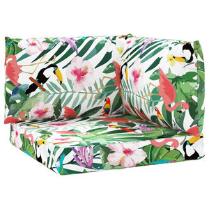 vidaXL pale&scaron;u dīvānu matrači, 3 gab., krāsains audums