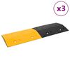 vidaXL rampas, 3 gab., dzeltenas, melnas, 97x32,5x4 cm, gumija
