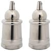 vidaXL Lampu turētāji 2 gab Satin Nickel E27