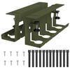 vidaXL Galda kabeļu organizators 2 gab. Olīvu zaļ&scaron; 43 x 10 x 15 cm