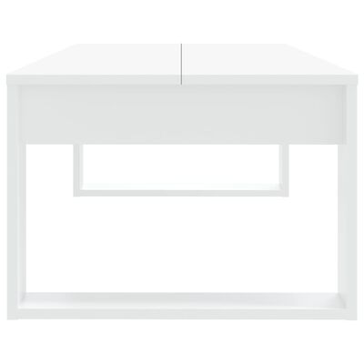vidaXL kafijas galdiņš, balts, 110x50x35 cm, inženierijas koks