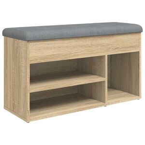vidaXL apavu skapītis, ozola krāsa, 82x32x45,5 cm, inženierijas koks