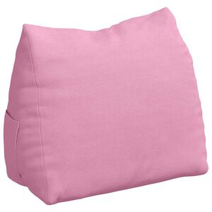 vidaXL Atpakaļ spilvens Rozā 45 x 20 x 35 cm audums