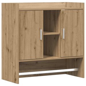 vidaXL Sienas plaukts Pie sienas Artisan Ozols 80 x 36 x 80 cm