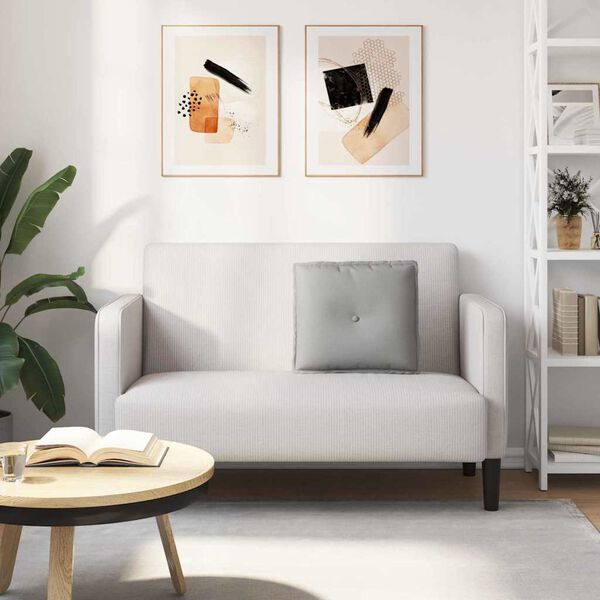 vidaXL Atpakaļ spilvens Mākoņu pelēka 50 x 19 x 45 cm audums