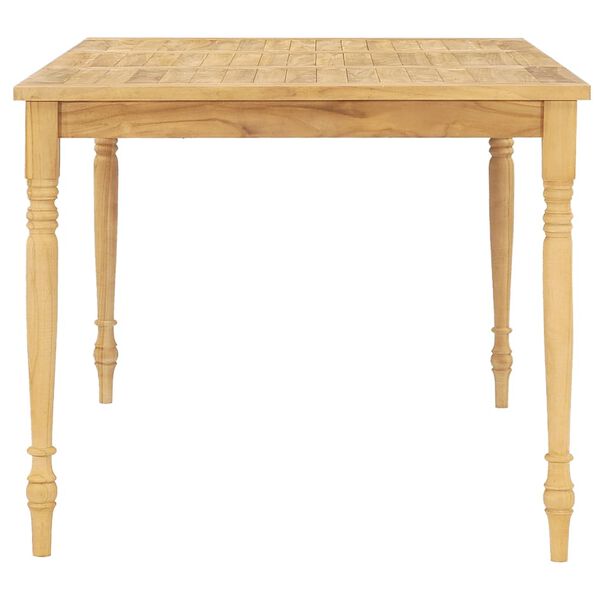 vidaXL 7-daļīgs dārza mēbeļu komplekts ar matračiem, masīvs tīkkoks