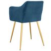 vidaXL virtuves krēsli, 2 gab., zils samts