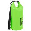 vidaXL ūdens soma ar rāvējslēdzēju, zaļa, 20 L, PVC