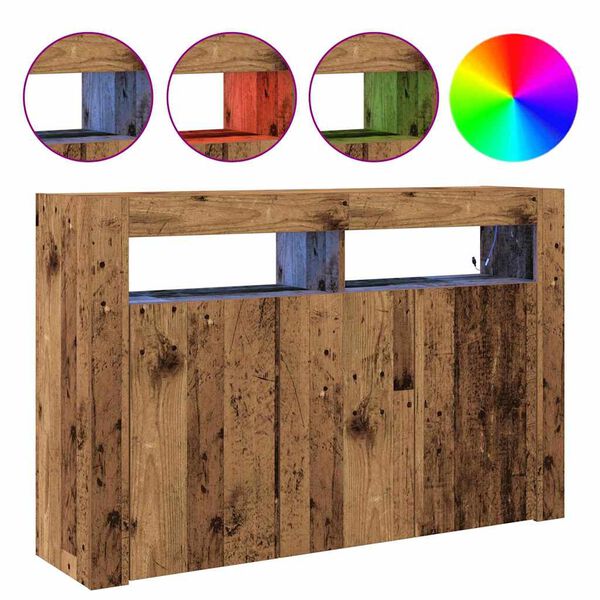 vidaXL Puse Vecs koks 116 x 30 x 75 cm Inženierijas koks