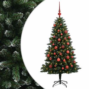 vidaXL Mākslīgā Ziemassvētku eglīte ar rotājumiem 150 cm 150 LED