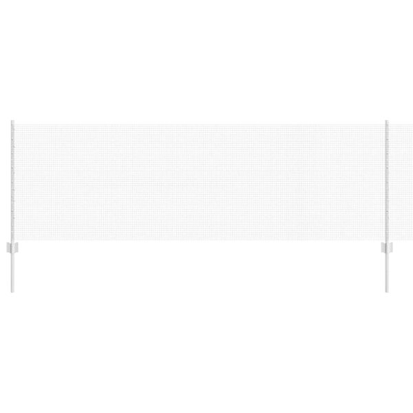 vidaXL Žogs ar stabu Sudraba 0,8 x 25 m Tērauds