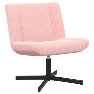 vidaXL Grozāmkrēsls Rozā 63 x 75 x 76 cm Aitas āda