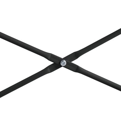 vidaXL datorgalds, 110x72x70 cm, skaidu plāksne, melns