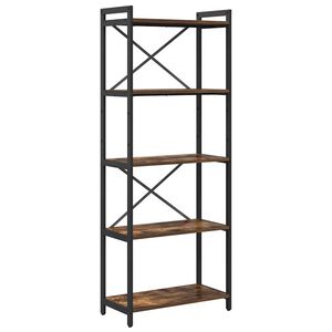 vidaXL Grāmatu plaukts 60 x 30 x 155 cm Inženierijas koks Dūmaka ozols
