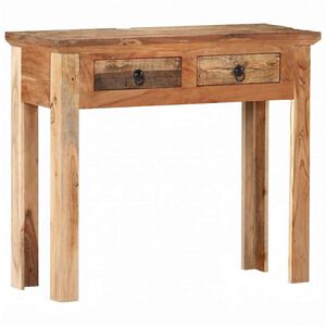 vidaXL konsoles galdiņ&scaron;, 90,5x30x75 cm, akācija, pārstrādāts koks