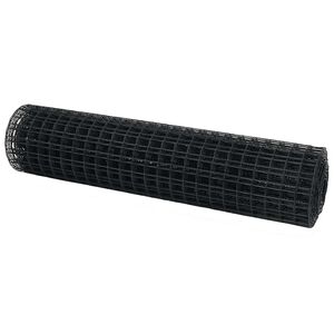 vidaXL Eiropas žogs 1 x 10 m PVC pārklāts dzelzs Pelēka