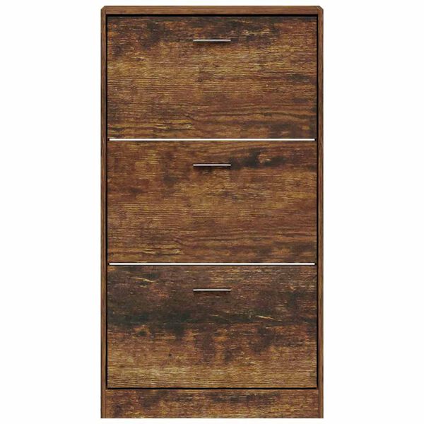 vidaXL apavu plaukts, ozolkoka krāsa, 59x17x108 cm, inženierijas koks