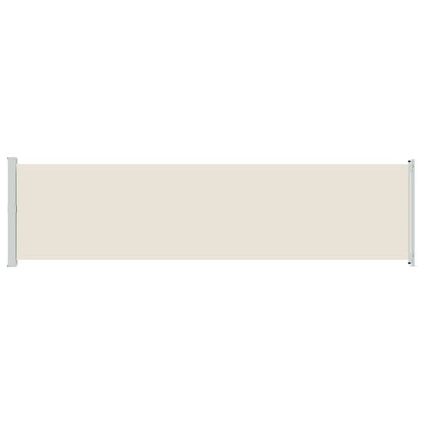 vidaXL izvelkama sānu markīze, krēmkrāsas, 600x160 cm