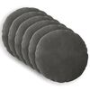 vidaXL Spilvenu pārvalks 6 pcs HEERLEN Tum&scaron;i pelēka &Oslash; 60 cm Samts