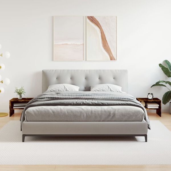 vidaXL naktsskapī&scaron;i, 2 gb., koka krāsa, 40x30x30 cm, inženierijas koks