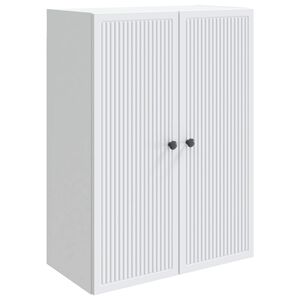 vidaXL Sienā piestiprināms skapis Balts 66 x 34,5 x 90 cm