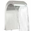vidaXL Baseina Ūdensfalls ar LED Nerūsējo&scaron;ais tērauds 304