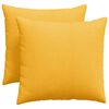 vidaXL Dīvāna spilveni 2 pcs Gai&scaron;i dzeltena 50 x 50 cm