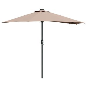 vidaXL Dārza parasols Pelēkbrūna 294 x 150 x 223 cm