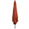 vidaXL Dārza parasols Sarkans un Melns 295 x 295 x 245 cm