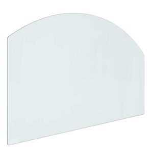 vidaXL Kamīna stikla plāksne Caurspīdīgs 80 x 50 cm Stikls