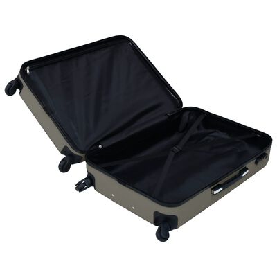 vidaXL cieto koferu komplekts, 2 gab., ABS, antracītpelēki