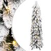 vidaXL izgaismota mākslīgā Ziemassvētku egle ar 80 LED, 150 cm