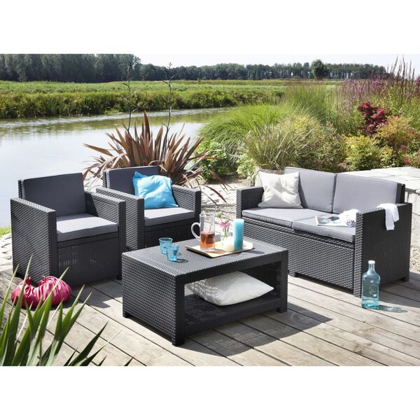 Keter dārza krēsls Monaco, grafīta krāsā