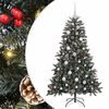 vidaXL Mākslīgā Ziemassvētku eglīte su 150 LED ar statīvu Zaļa 120 cm