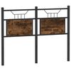 vidaXL rezerves galvgalis, ozolkoka krāsa, 120 cm, inženierijas koks, tērauds